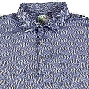 Tailorbyrd Golf Polo Shirt Performance Geometric Wicking SPF30 Purple Men’s XL